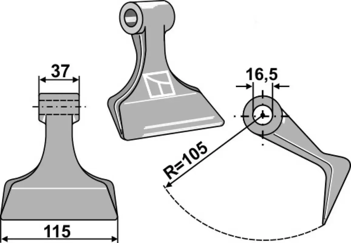 Hammerschlegel 115x37mm